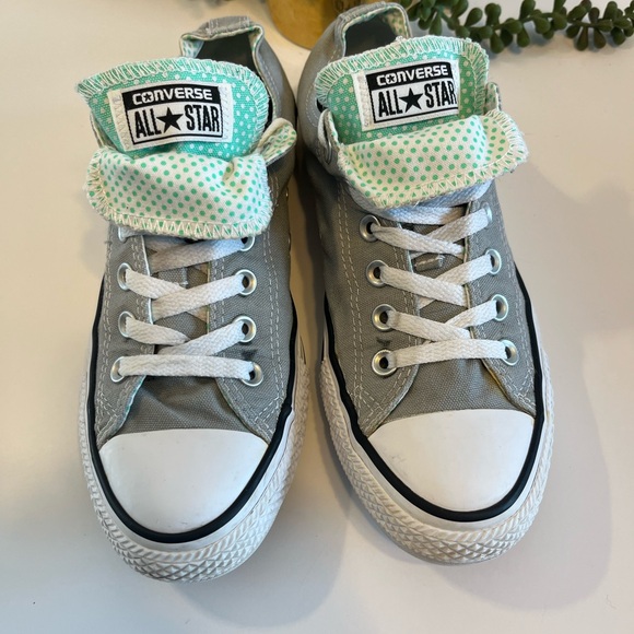 Converse CTAS Women’s Gray Double Tongue Low Top Sneakers size 8. - Picture 2 of 9